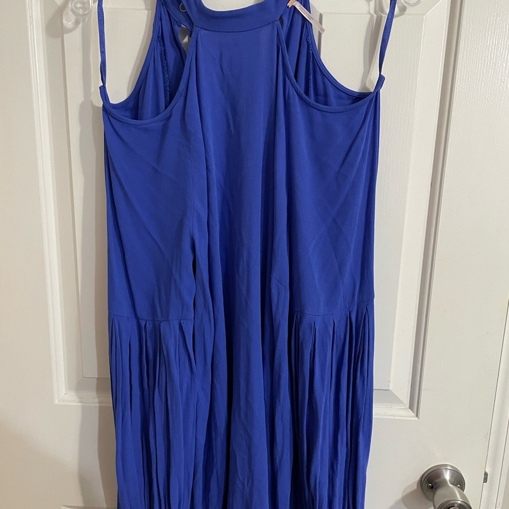Vibrant Blue Sleeveless Dress